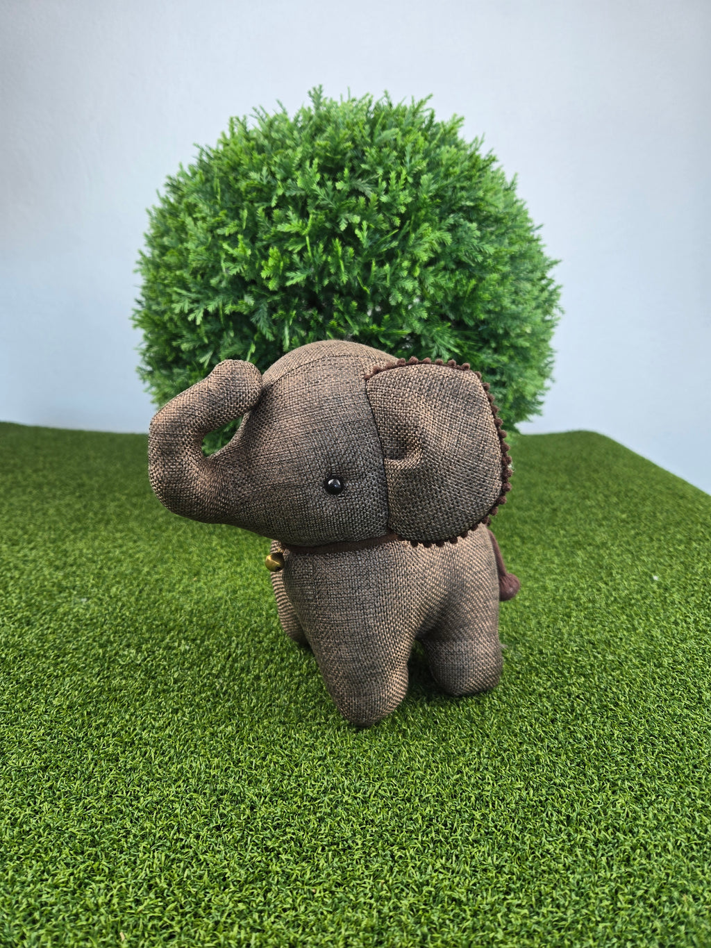 Hemp Medium Elephant Stuffed Toy Handmade Decor