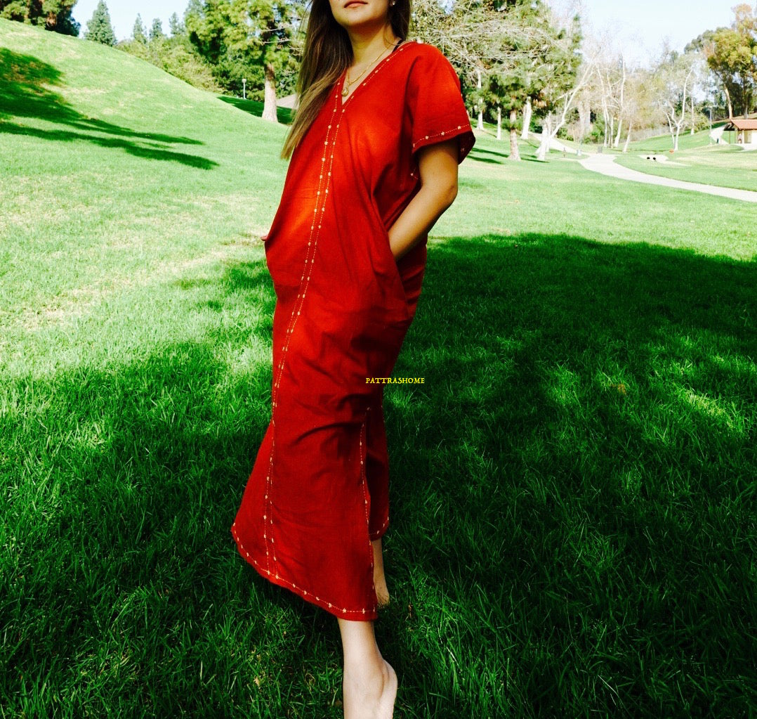 Embroidered Maxi Dress