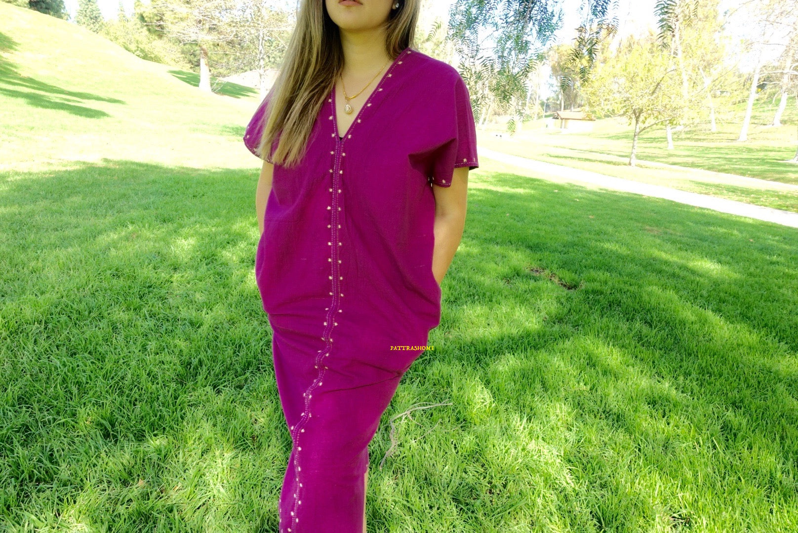 Embroidered Maxi Dress